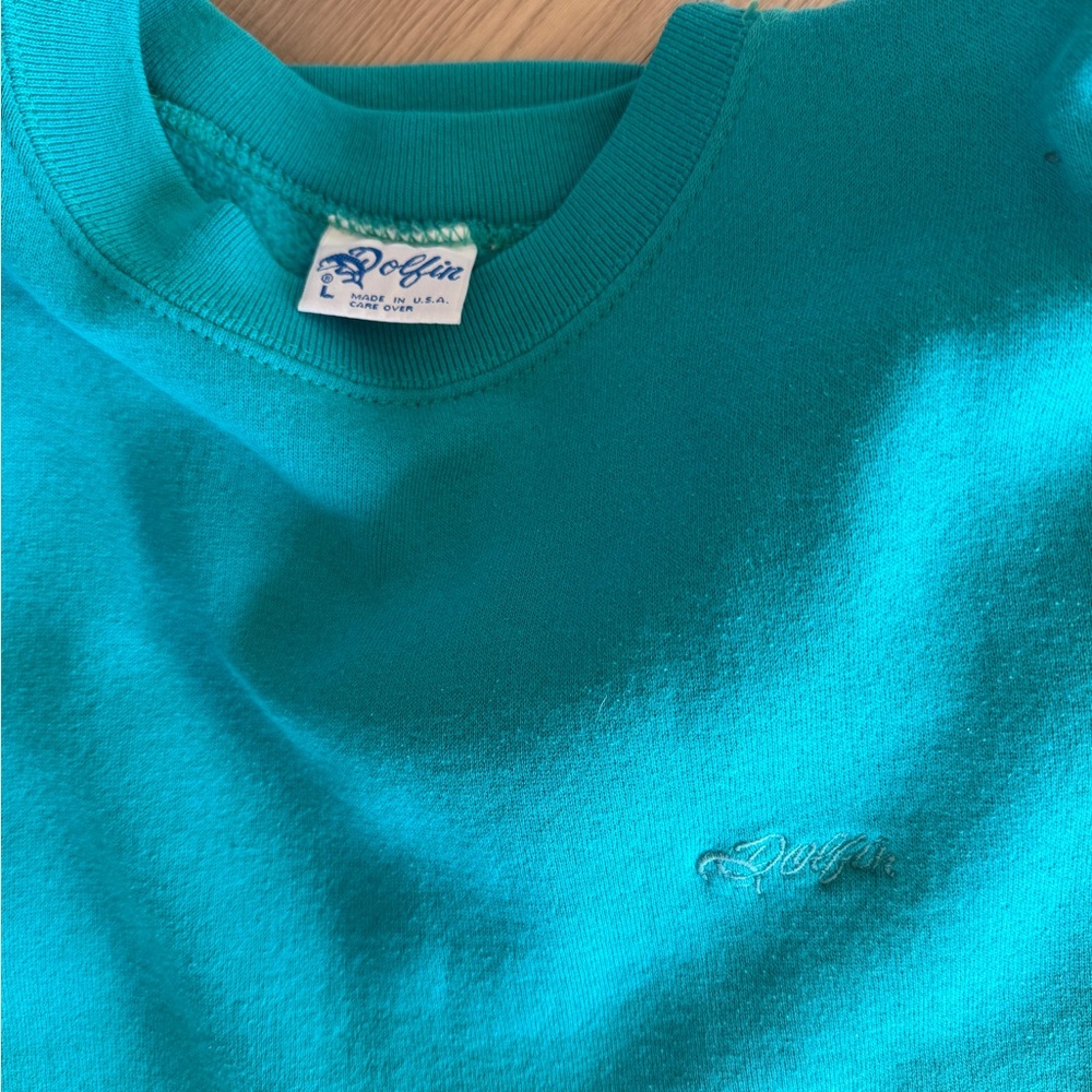 Vintage Dolfin Blue crewneck sweatshirt Size L